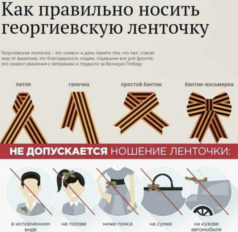 Более 50 тысяч лент раздадут Волонтеры Победы