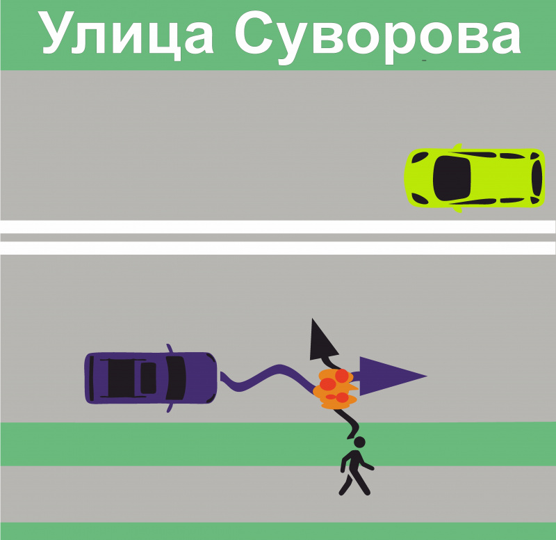 Пьяный пешеход угодил под колёса нетрезвого автолюбителя