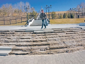 Место отдыха под замком