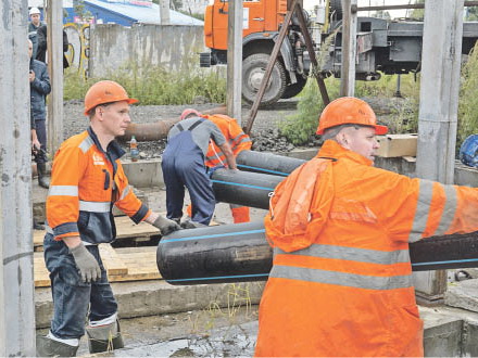 В городах готовятся к защите от паводка