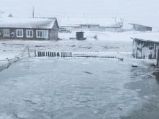 Море подтопило посёлки в Охотском районе