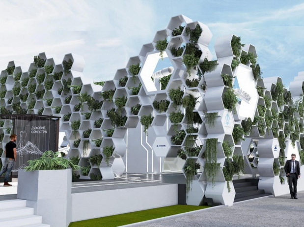 Наш павильон похож на «суперкомпьютер»