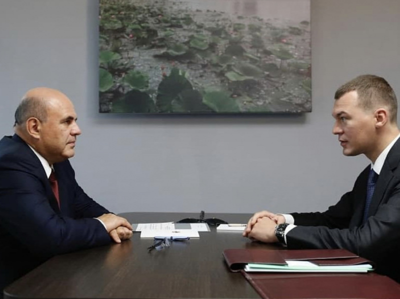 Михаил Мишустин встретился с Михаилом Дегтяревым
