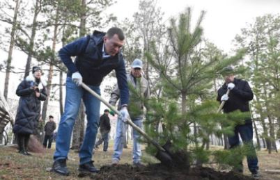 МИХАИЛ ДЕГТЯРЕВ ПРИСОЕДИНИЛСЯ К ОБЩЕКРАЕВОМУ ВЕСЕННЕМУ СУББОТНИКУ