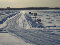 В районе им. Лазо закрыты пять ледовых переправ