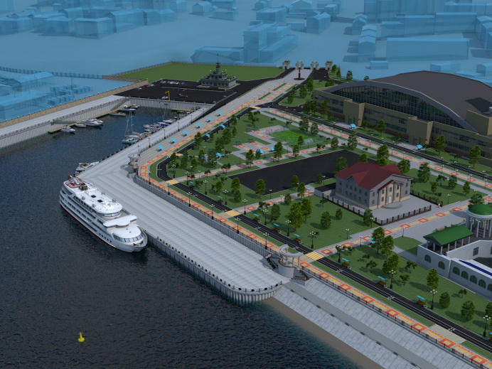 Реконструкция набережной в Хабаровске продолжается