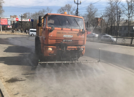 На улицах Хабаровска запахло хлоркой