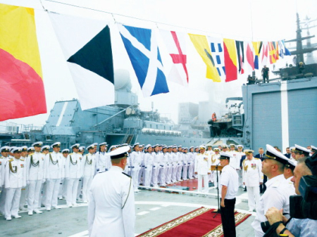 Корвет «Совершенный» поднял флаг ВМФ России