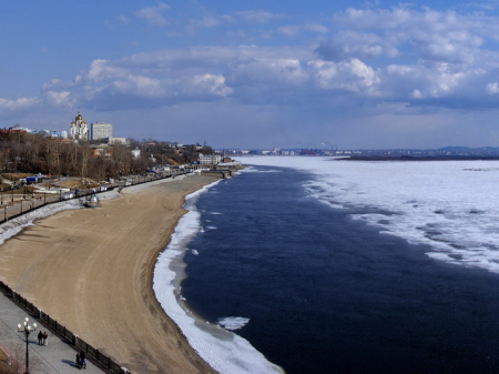 Ледоход на Амуре ожидается на выходных