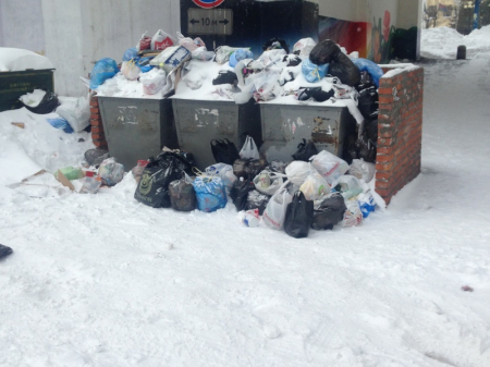 В Хабаровске не вывозится мусор